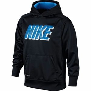 Boy's Nike Therma-Fit Pullover Hoodie Sz L Black
